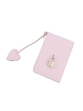 Hermes Note Cover Carnet Secret Mauve Pale Silver Swift Della Cavalleria